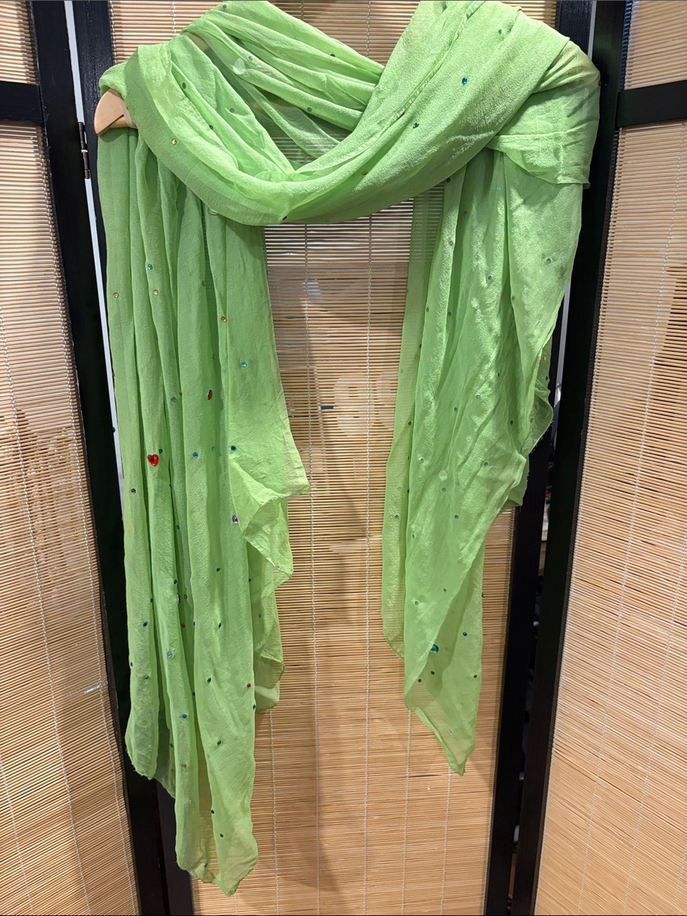 Light Green Embellished Women's Scarf - Brand: